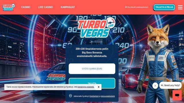 TurboVegas casino screenshot